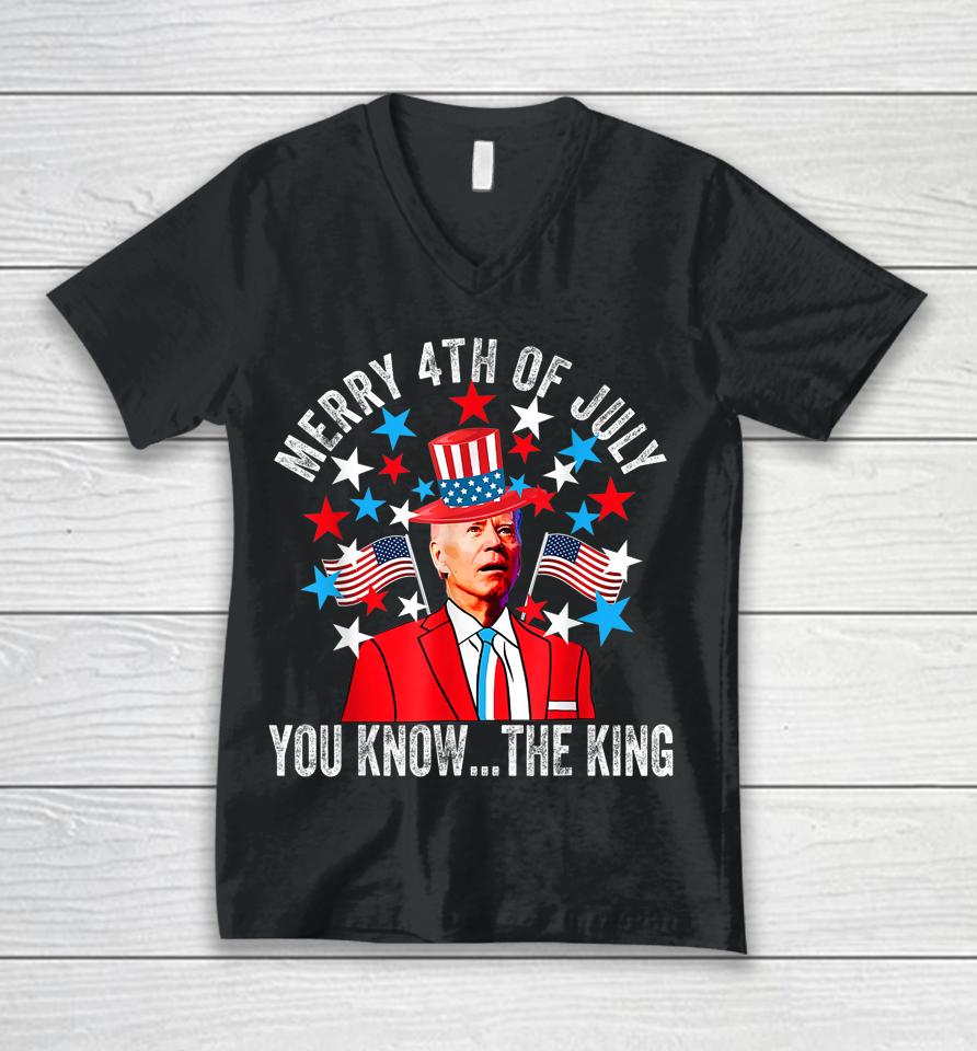 Biden Dazed Merry 4Th Of July You Know The Thing Unisex V-Neck T-Shirt