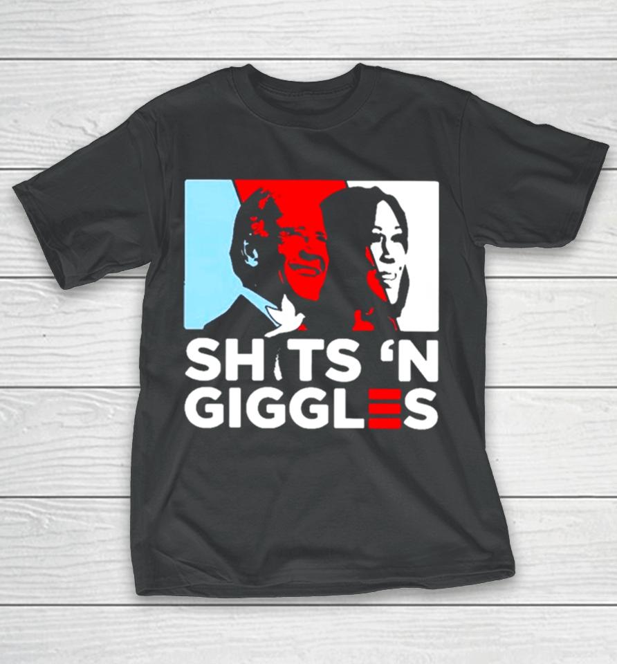 Biden Harris Sh.t N Giggles T-Shirt