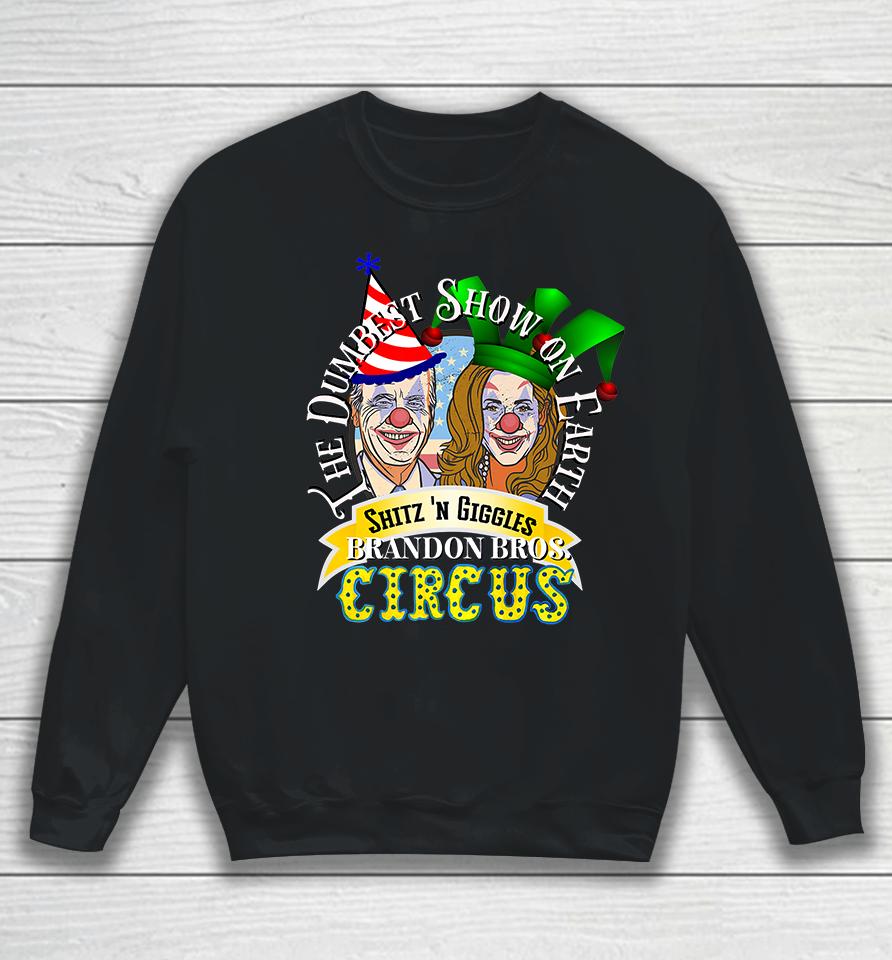 Biden Jingle Joe Giggles Circus Trump 2024 Conservative Sweatshirt