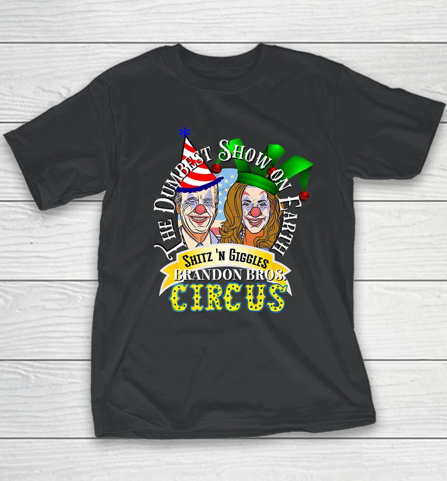Biden Jingle Joe Giggles Circus Trump 2024 Conservative Youth T-Shirt