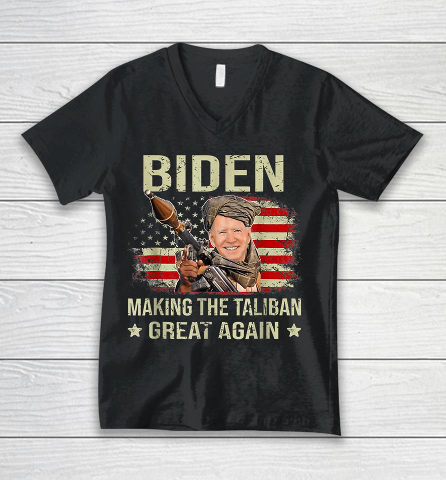 Biden Making The Taliban Great Again Unisex V-Neck T-Shirt