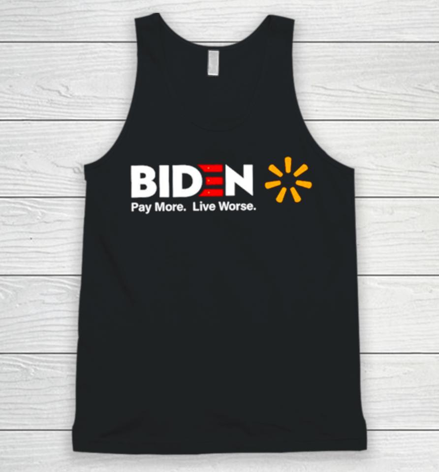 Biden Pay More Live Worse China Flag Unisex Tank Top