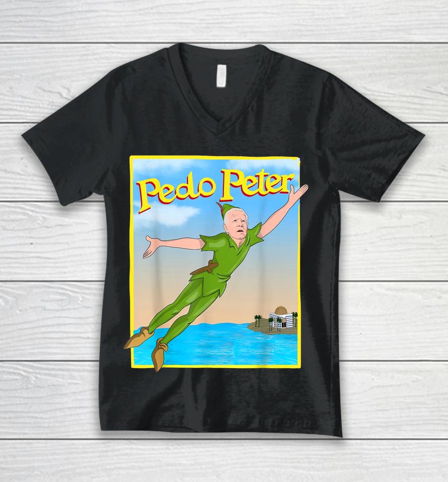 Biden Pedo Peter Pedopeter Funny Unisex V-Neck T-Shirt