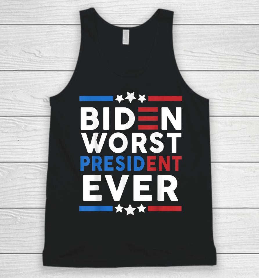 Biden Worst President Ever Unisex Tank Top