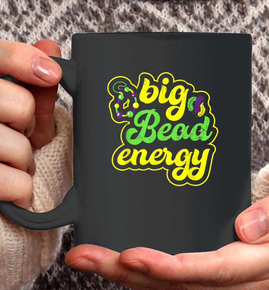 Big Bead Energy Vintage Mardi Gras Coffee Mug