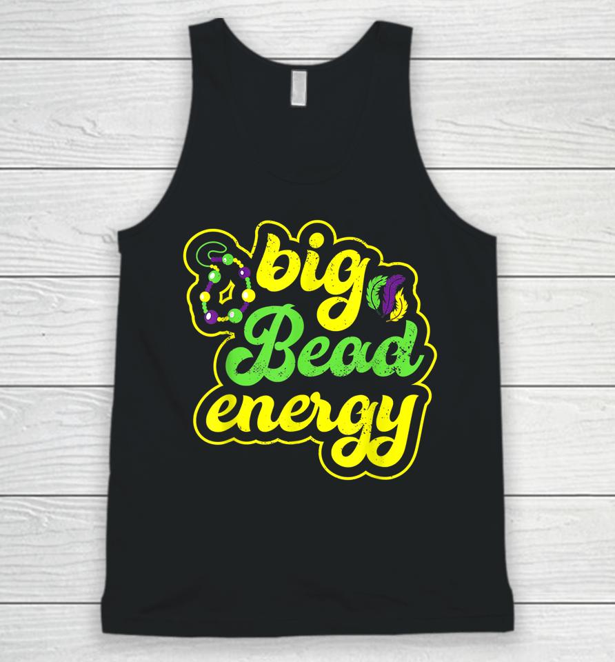Big Bead Energy Vintage Mardi Gras Unisex Tank Top