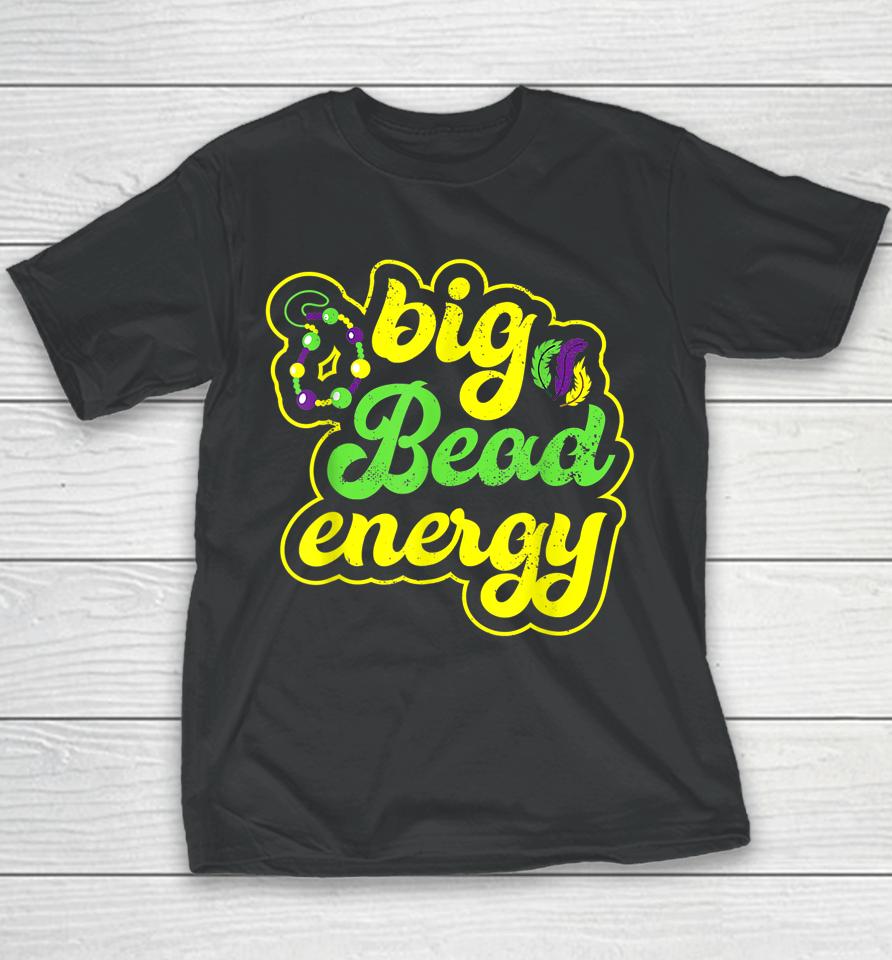 Big Bead Energy Vintage Mardi Gras Youth T-Shirt