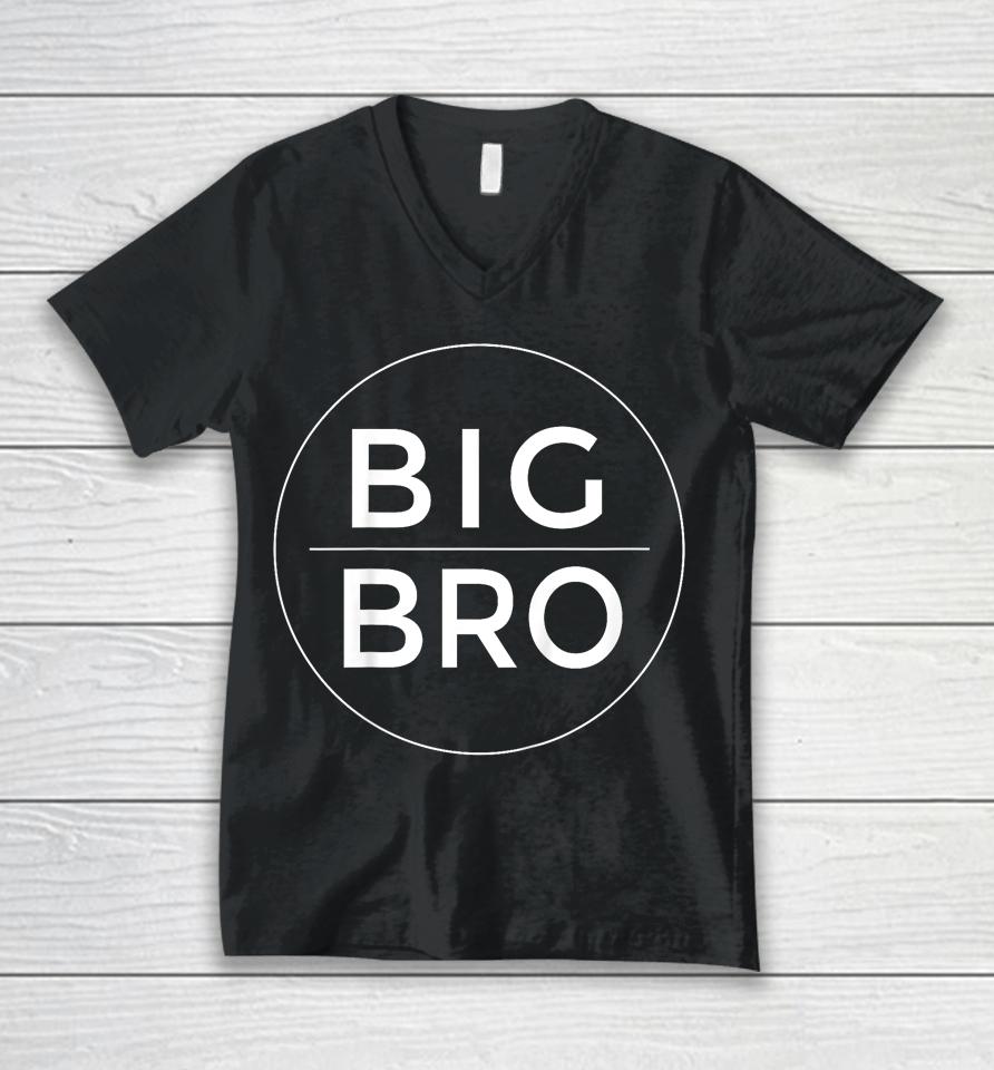 Big Brother Shirt Big Bro Sibling Announcement Unisex V-Neck T-Shirt