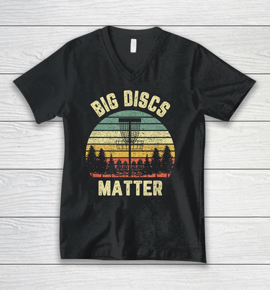 Big Disc Golf Matter Vintage Funny Unisex V-Neck T-Shirt