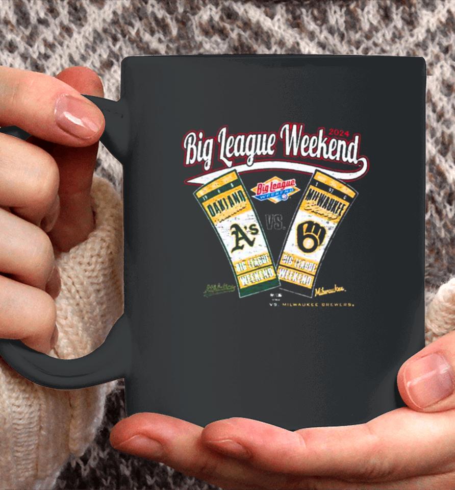 Big League Weekend 2024 Oakland Athletics Vs Milwaukee Brewers Coffee Mug