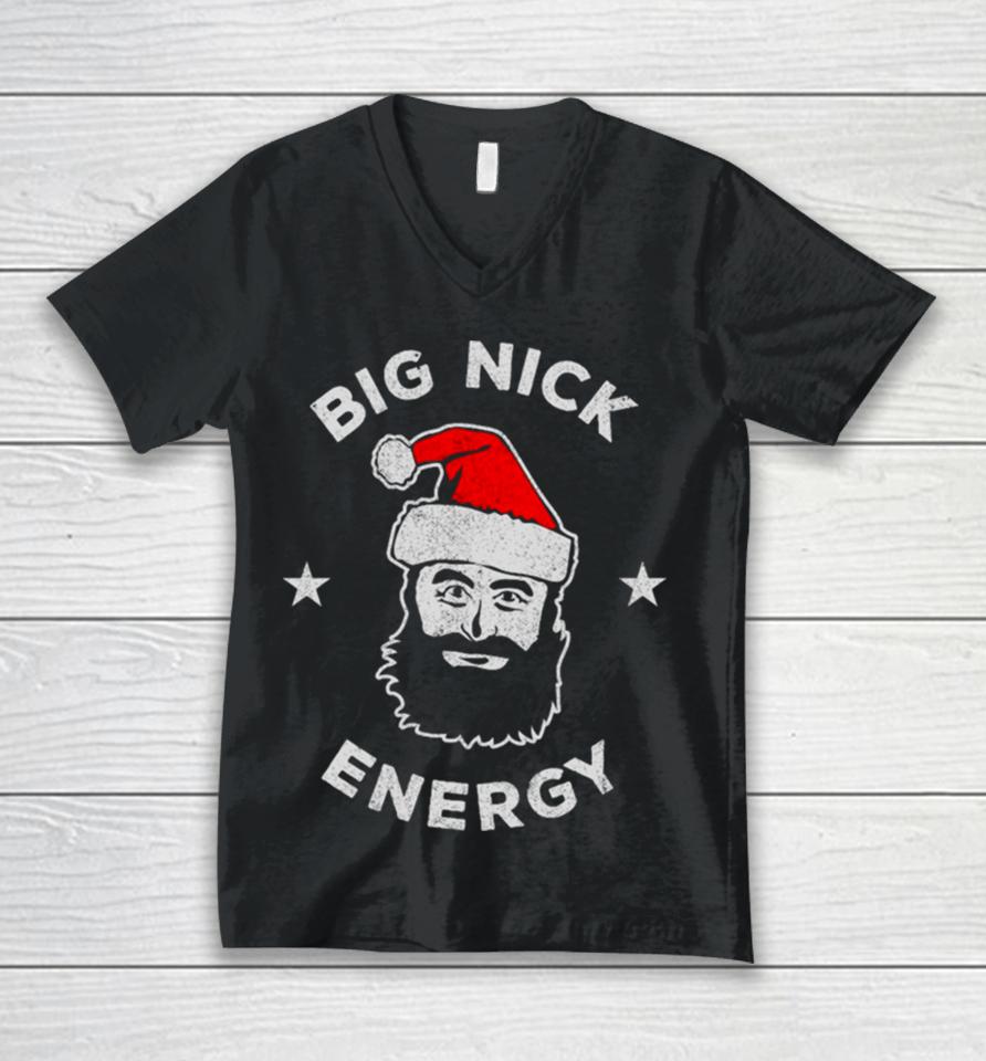 Big Nick Energy Christmas Unisex V-Neck T-Shirt