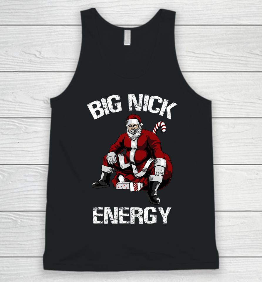 Big Nick Energy Funny Santa Christmas Unisex Tank Top