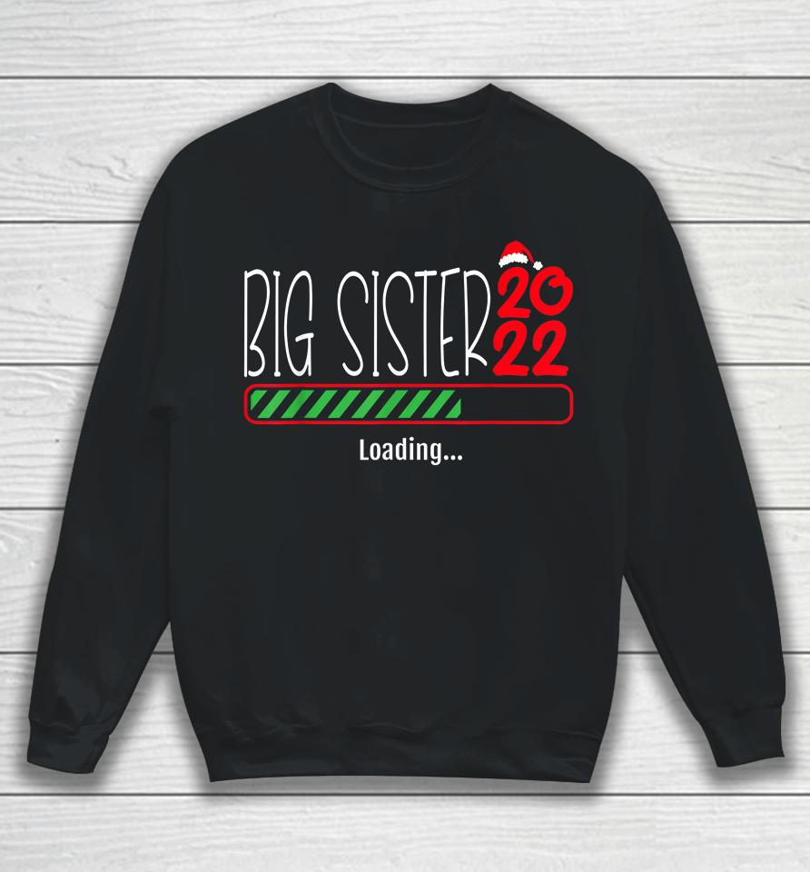 Big Sister 2022 Christmas Pregnancy Sweatshirt