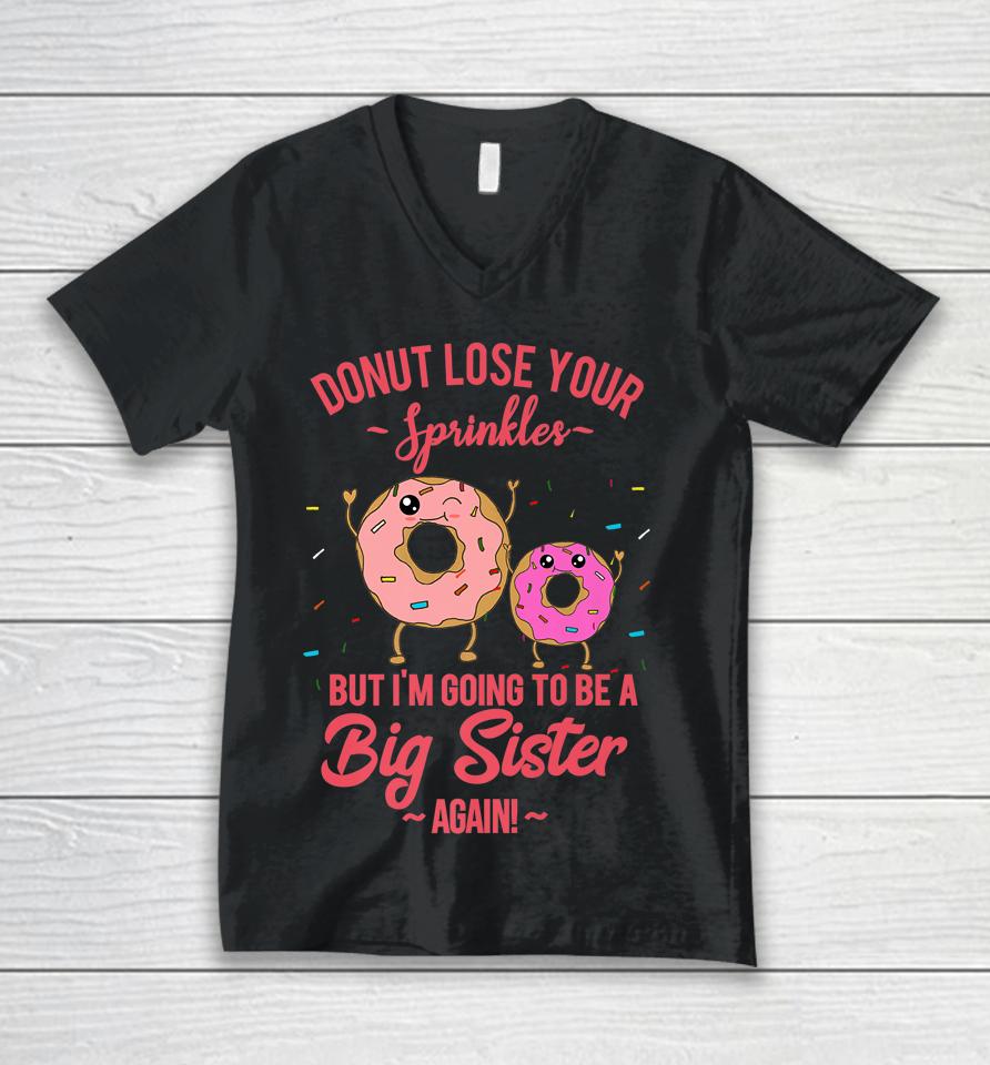 Big Sister Again Donut Unisex V-Neck T-Shirt