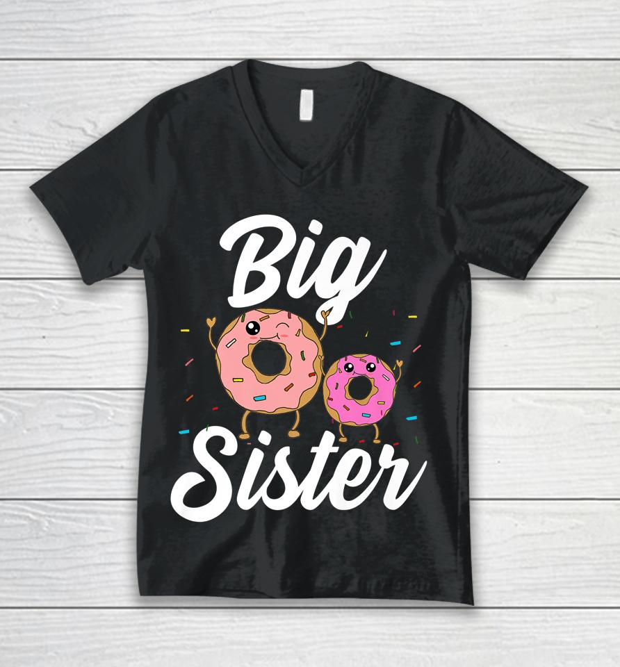 Big Sister Donut Unisex V-Neck T-Shirt