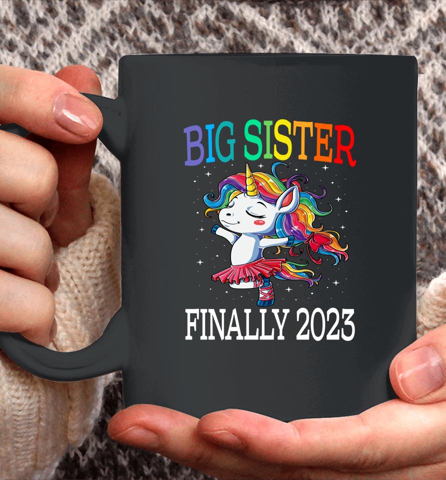 Big Sister Finally 2023 Unicorn Coffee Mug
