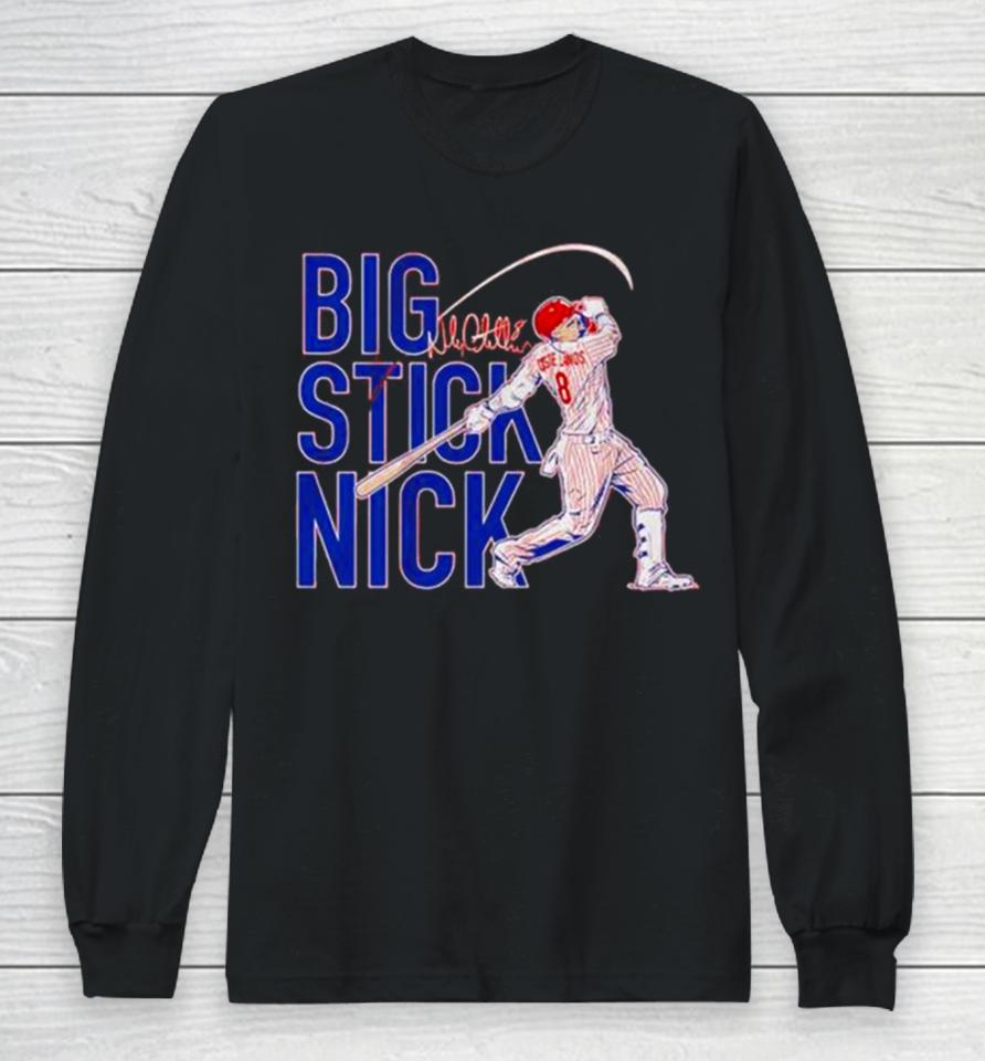 Big Stick Nick Castellanos Philadelphia Phillies Long Sleeve T-Shirt