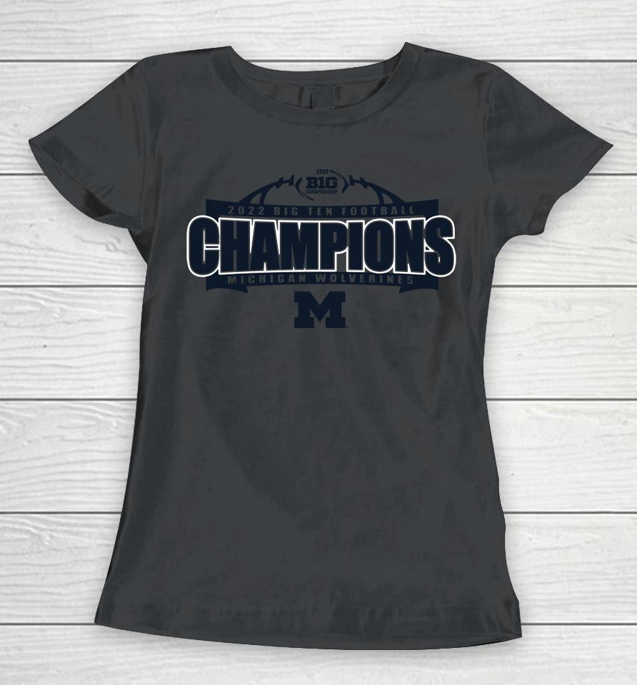 Big Ten Champions Michigan Football Women T-Shirt