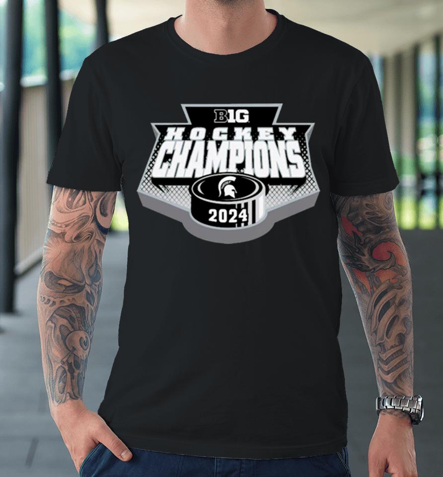 Big Ten Men’s Ice Hockey Regular Season Champions 2024 Michigan State Spartans Premium T-Shirt