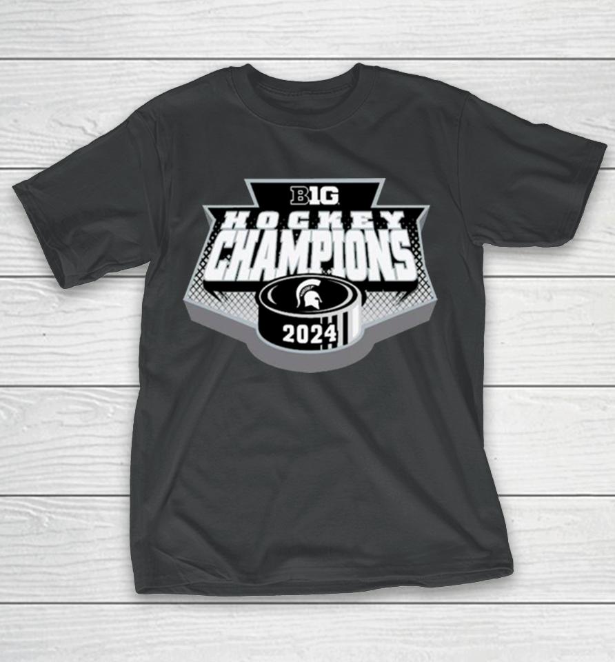 Big Ten Men’s Ice Hockey Regular Season Champions 2024 Michigan State Spartans T-Shirt
