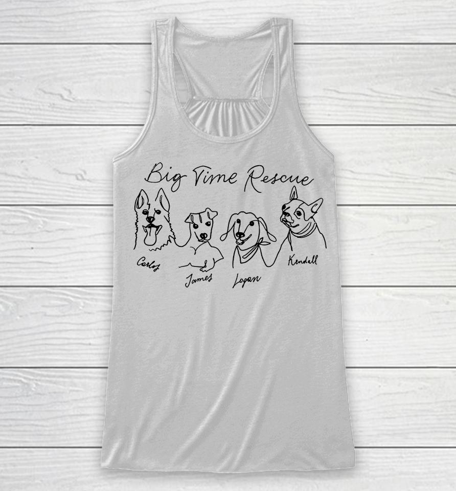 Big Time Rescue Love Dogs Wags And Walks Racerback Tank
