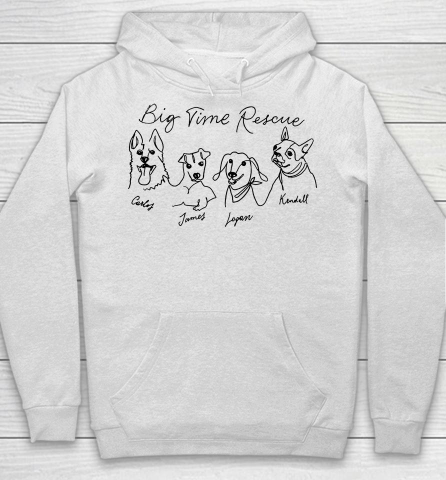 Big Time Rescue Love Dogs Wags And Walks Hoodie