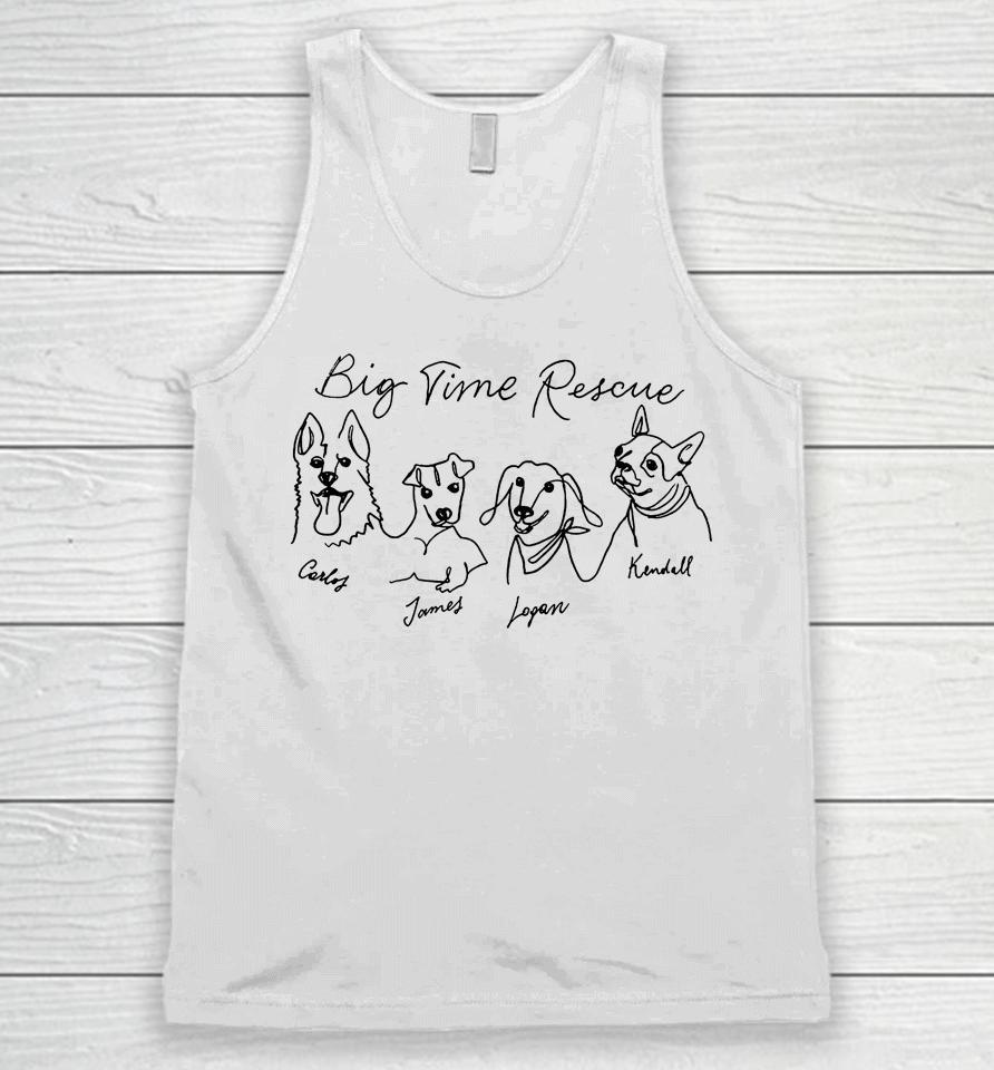 Big Time Rescue Love Dogs Wags And Walks Unisex Tank Top