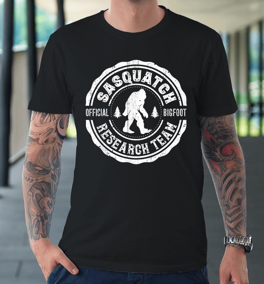 Bigfoot Finding Sasquatch Research Team Vintage Premium T-Shirt