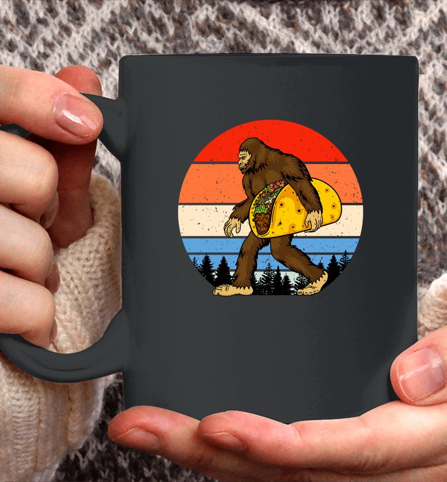 Bigfoot Holding A Taco Coffee Mug