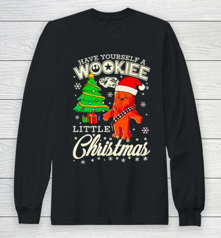 Bigfoot Santa Have Yourself A Wookiee Little Christmas Long Sleeve T-Shirt