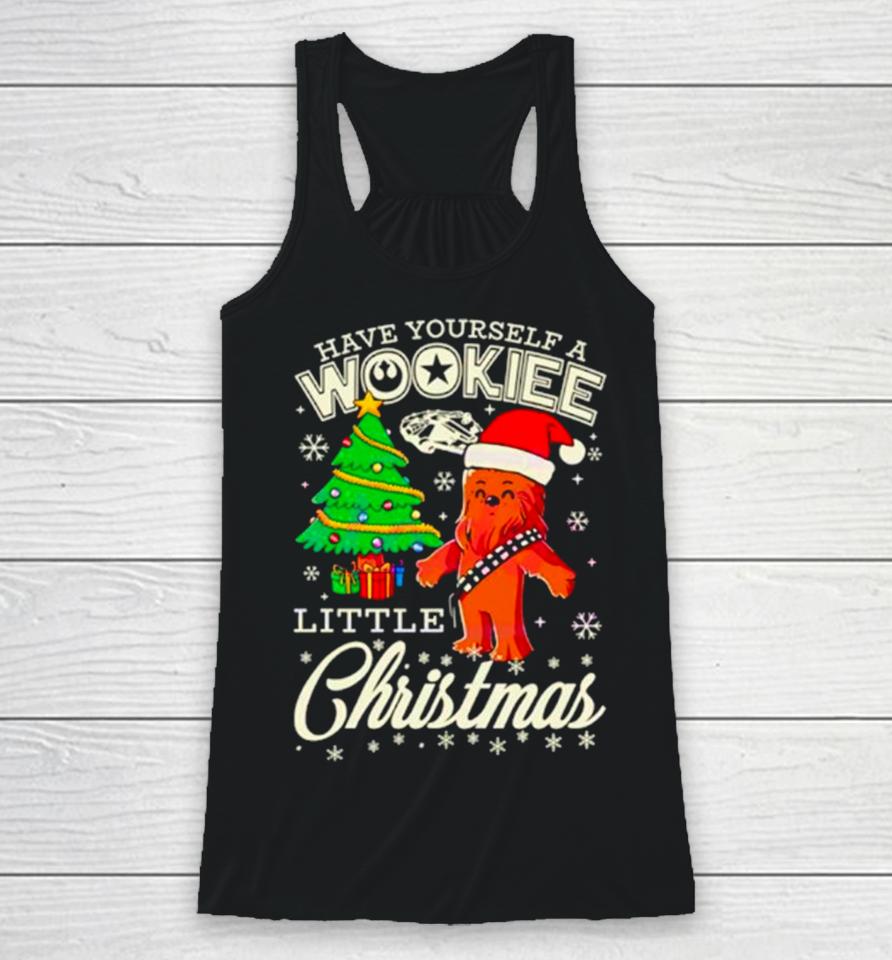 Bigfoot Santa Have Yourself A Wookiee Little Christmas Racerback Tank