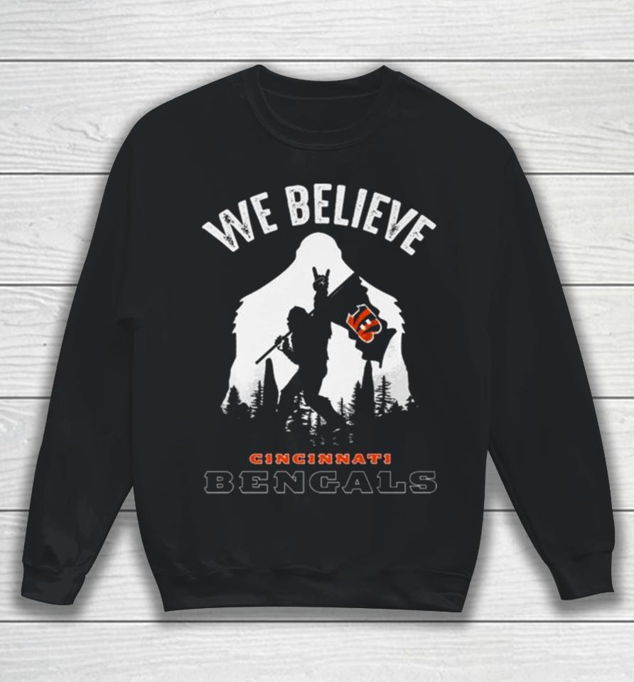 Bigfoot We Believe Cincinnati Bengals 2024 Sweatshirt