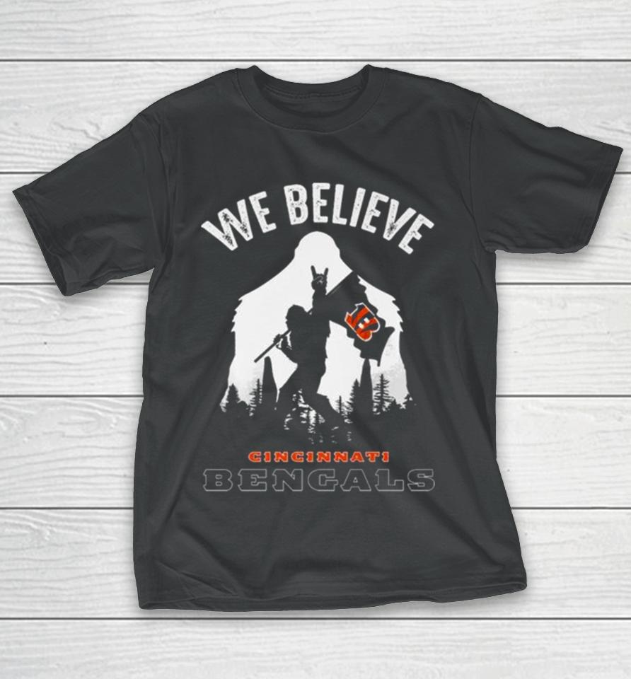 Bigfoot We Believe Cincinnati Bengals 2024 T-Shirt