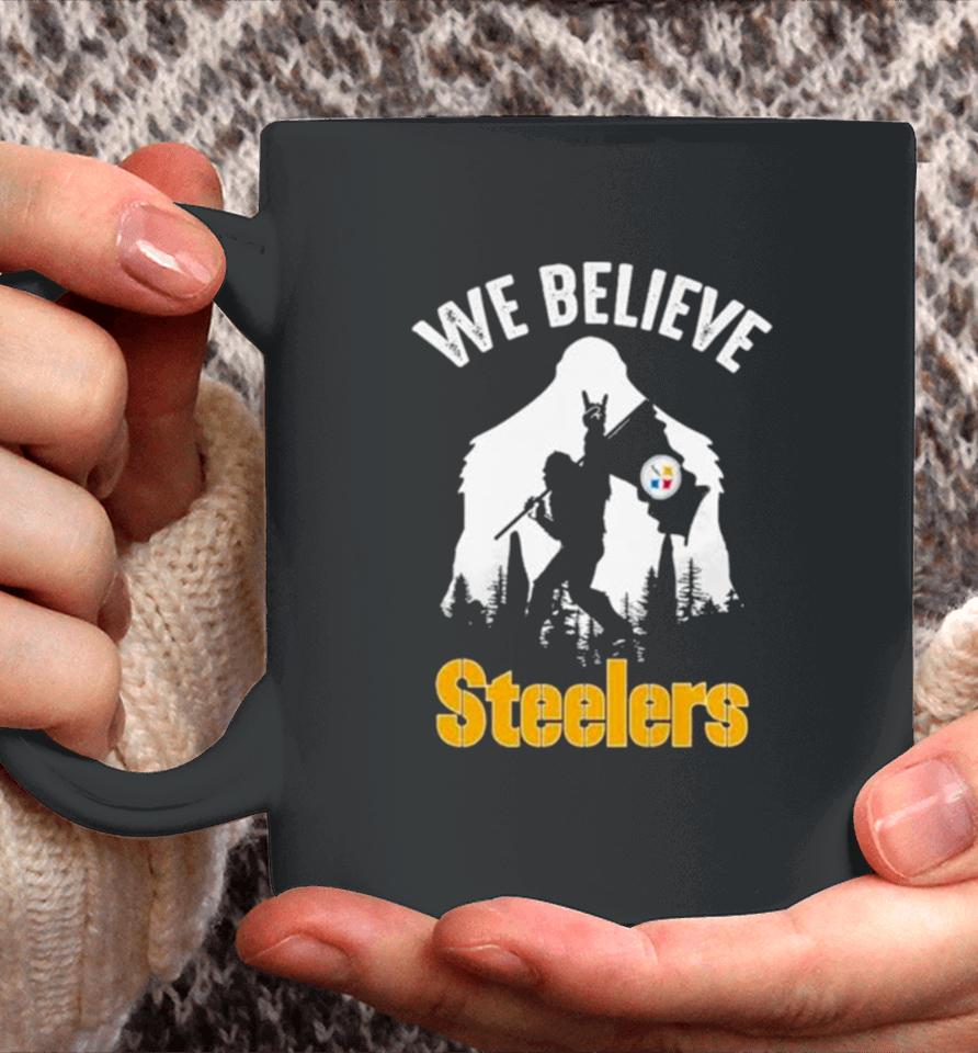 Bigfoot We Believe Pittsburgh Steelers Nfl Flag Coffee Mug
