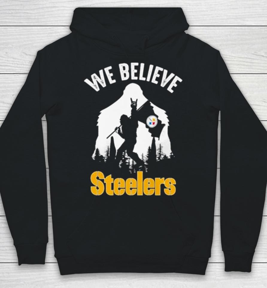 Bigfoot We Believe Pittsburgh Steelers Nfl Flag Hoodie