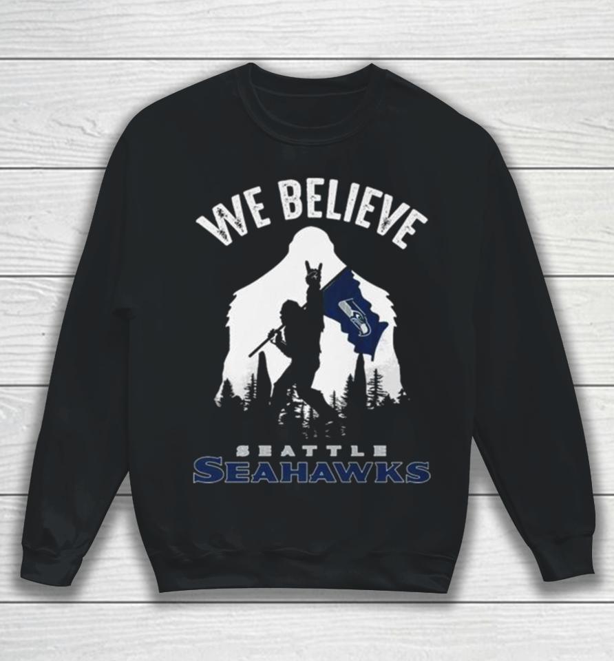 Bigfoot We Believe Seattle Seahawks 2024 Sweatshirt