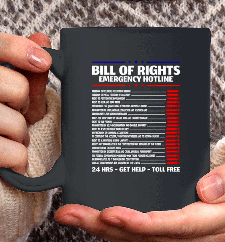 Bill Of Rights Emergency Hotline Amendments Of Constitution Coffee Mug