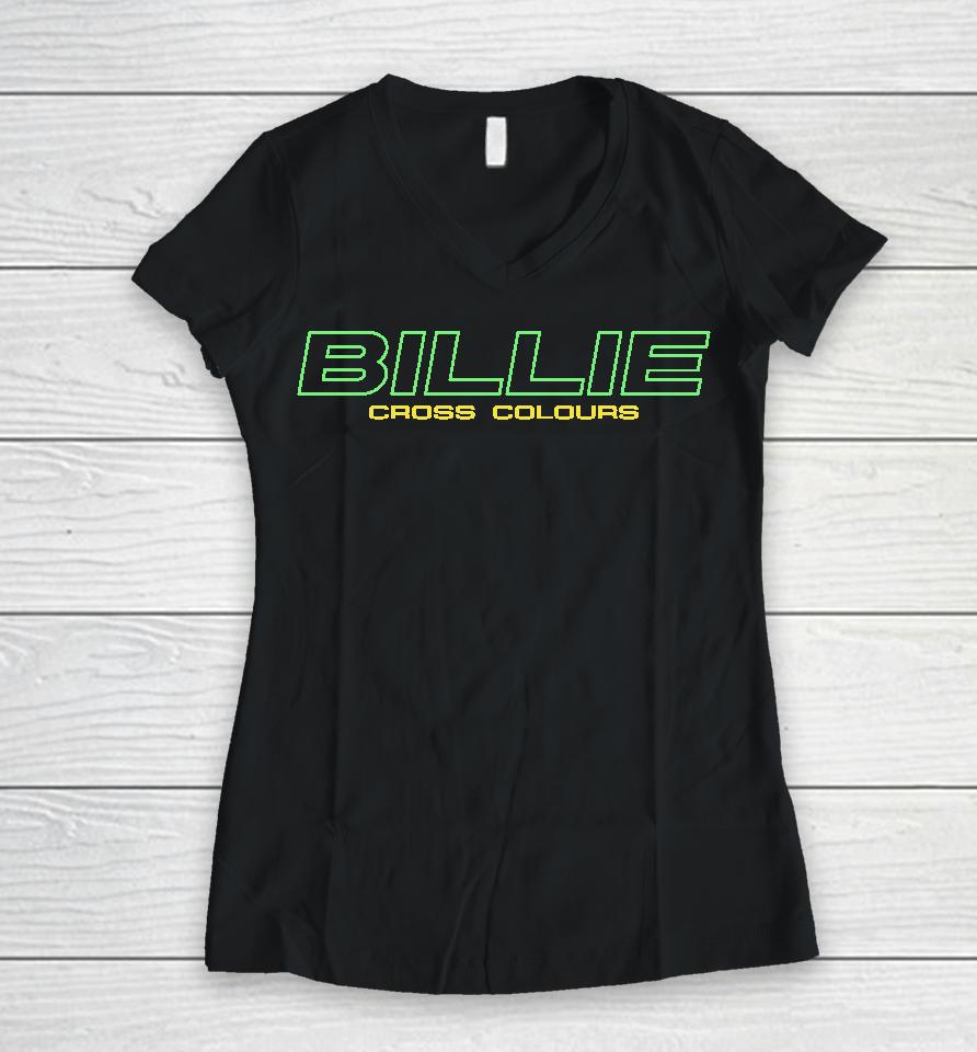 Bille Cross Colours Women V-Neck T-Shirt