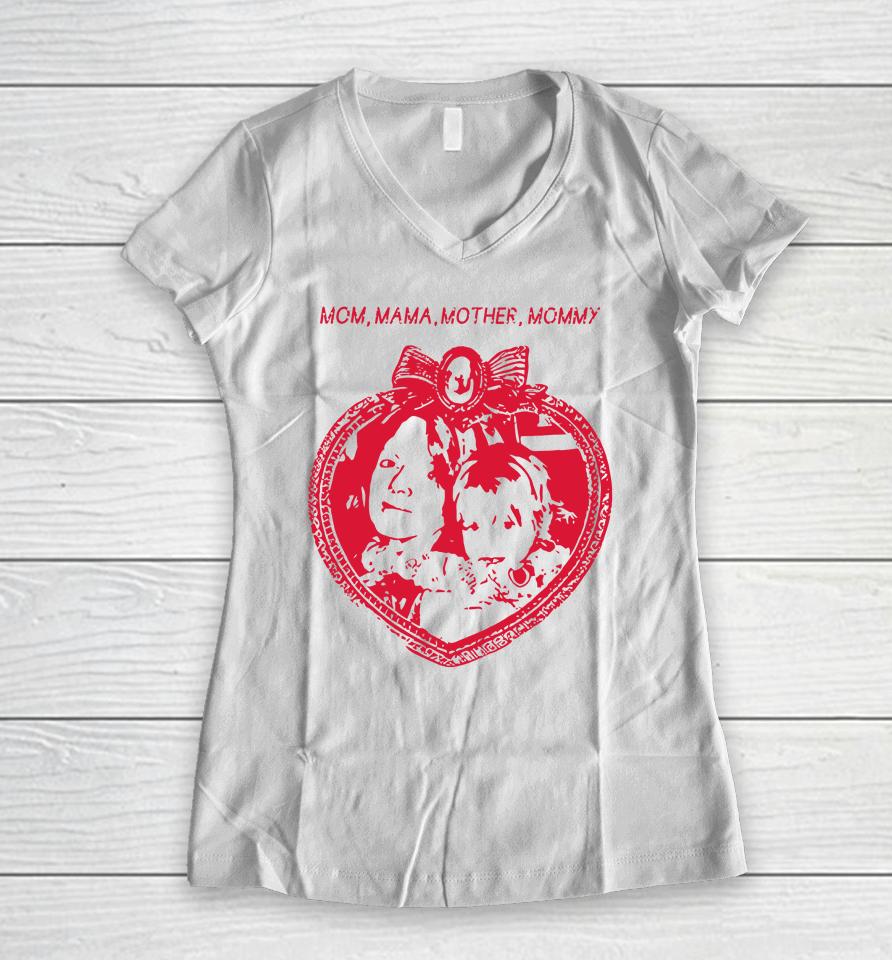 Billie Eilish Store Mom, Mama, Mother, Mommy Women V-Neck T-Shirt