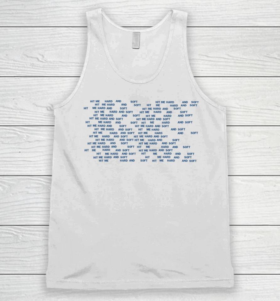 Billieeilish Store Hit Me Hard And Soft Repeat Unisex Tank Top