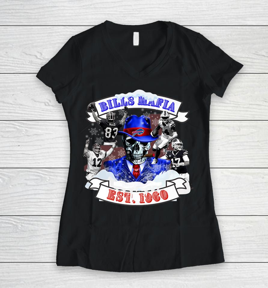 Bills Mafia Women V-Neck T-Shirt