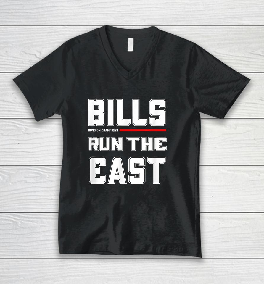 Bills Run The East Unisex V-Neck T-Shirt