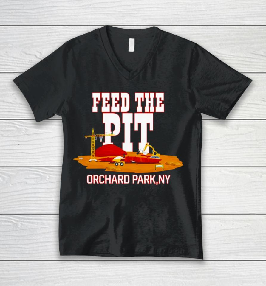 Billsmafia Feed The Pit Orchard Park Unisex V-Neck T-Shirt