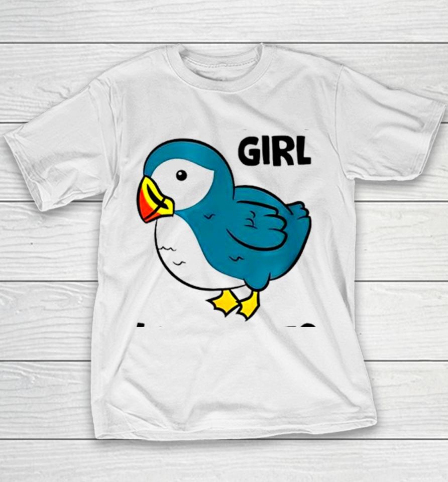 Birds Just A Girl Who Loves Puffins Youth T-Shirt
