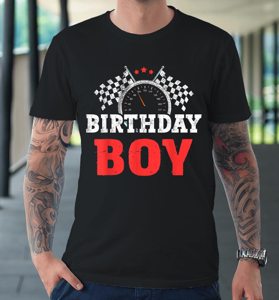 Birthday Boy Race Car Racing Car Driver Birthday Crew Premium T-Shirt