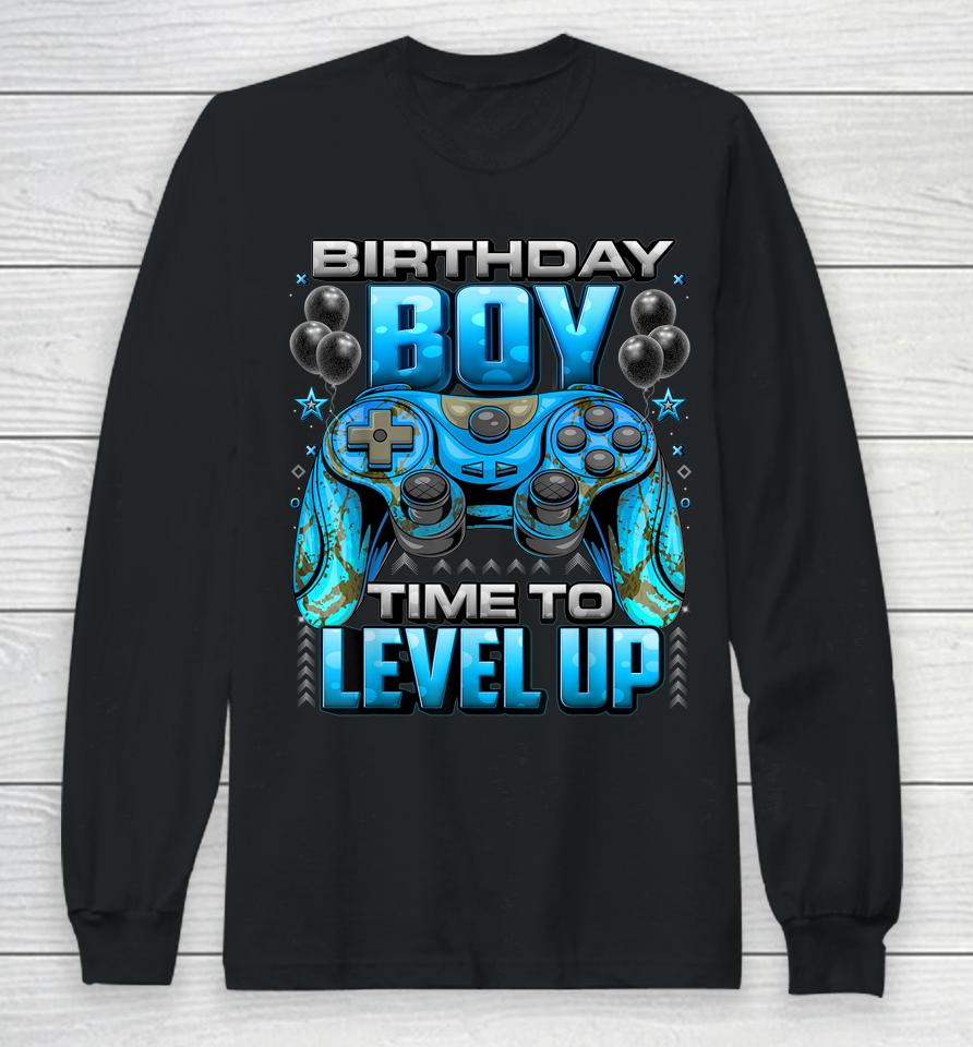 Birthday Boy Time To Level Up Long Sleeve T-Shirt