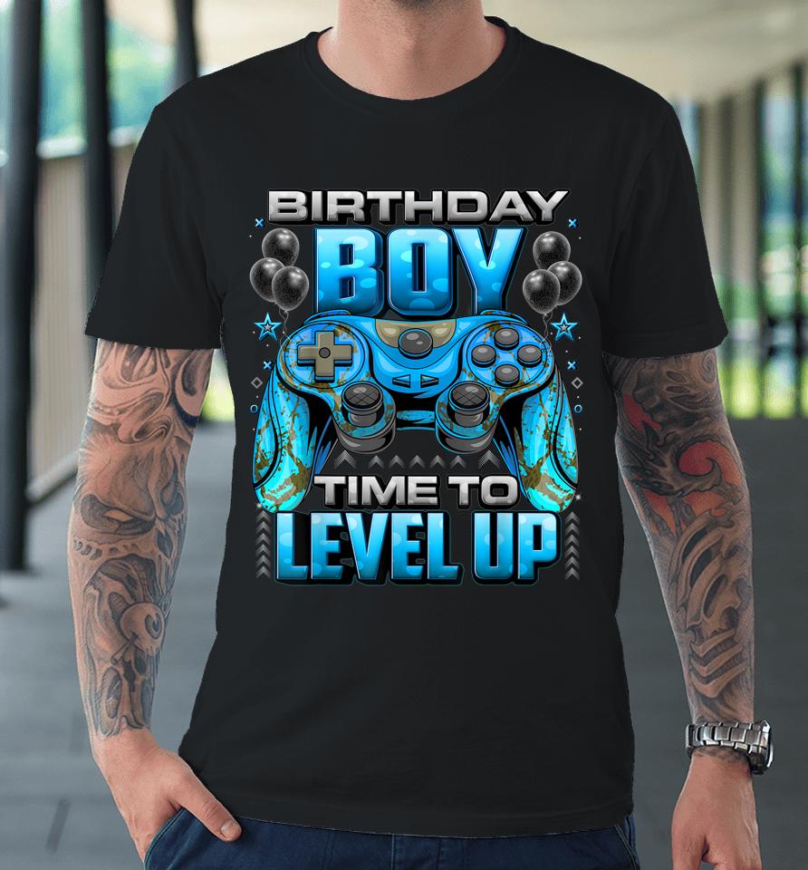 Birthday Boy Time To Level Up Premium T-Shirt