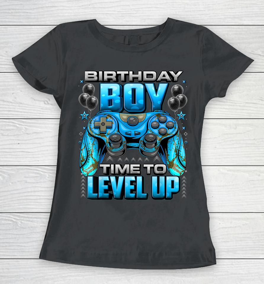 Birthday Boy Time To Level Up Women T-Shirt