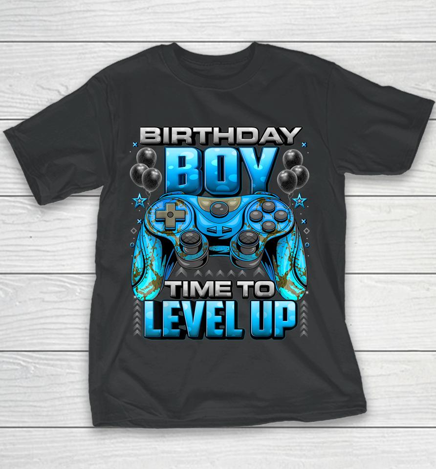 Birthday Boy Time To Level Up Youth T-Shirt