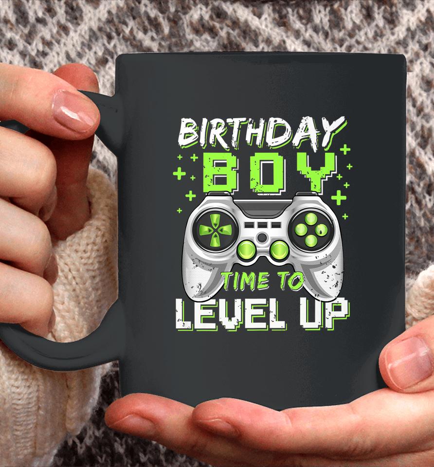 Birthday Boy Time To Level Up Video Game Birthday Gamer Coffee Mug